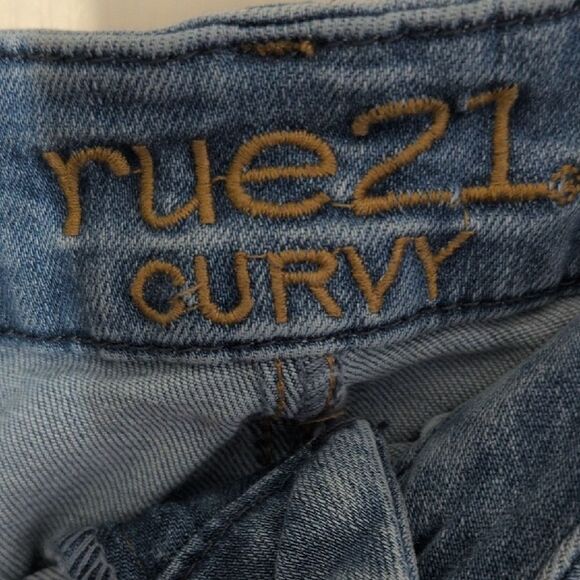 Rue21 Light Blue Distressed Flare Jeans - Picture 2 of 16